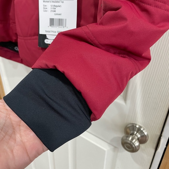 NWT Obermeyer Tuscany II Ski Jacket Size 12 Maroon - Picture 13 of 16
